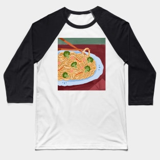 Bowl of noodles and vegetables Baseball T-Shirt